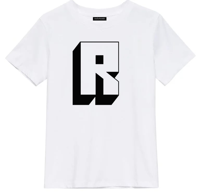 Image of R 3D White T-Shirt
