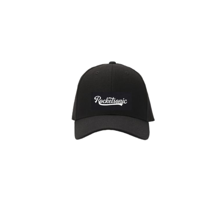 Image of Rocketsonic Logo In Script Baseball Cap - One Size