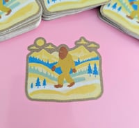 Image 2 of Little Bigfoot Kraft Paper Sticker - 2 in.