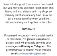 Image 5 of 1 Tattoo Ticket