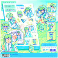Image 3 of Buddy System ✿ Original Art Sticker Sheet