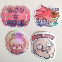 Image 1 of Sticker - Taco Hole | Key Manati High | Vote Cricket | Smegli Knows