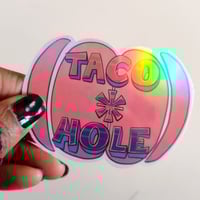 Image 4 of Sticker - Taco Hole | Key Manati High | Vote Cricket | Smegli Knows
