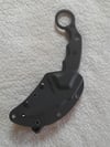 Karambit with Kydex Sheath Fixed Knife Stainless Steel Ergonomic G10 Handle Thermoplastic