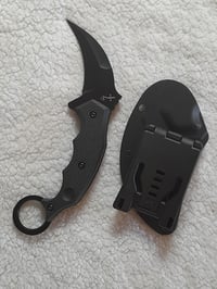 Image 6 of Karambit with Kydex Sheath Fixed Knife Stainless Steel Ergonomic G10 Handle Thermoplastic
