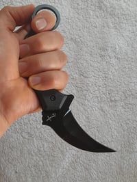 Image 4 of Karambit with Kydex Sheath Fixed Knife Stainless Steel Ergonomic G10 Handle Thermoplastic