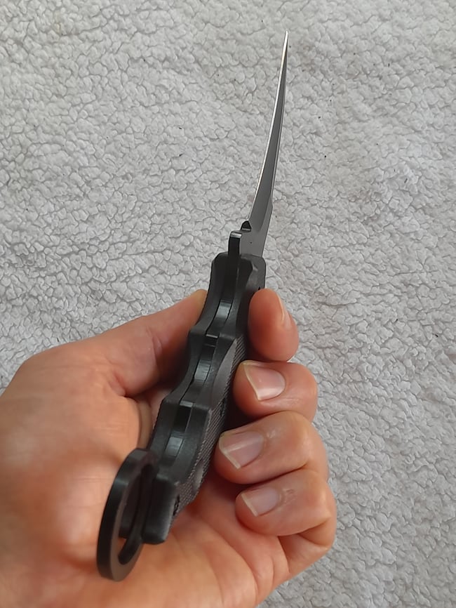 Karambit with Kydex Sheath Fixed Knife Stainless Steel Ergonomic G10 Handle Thermoplastic