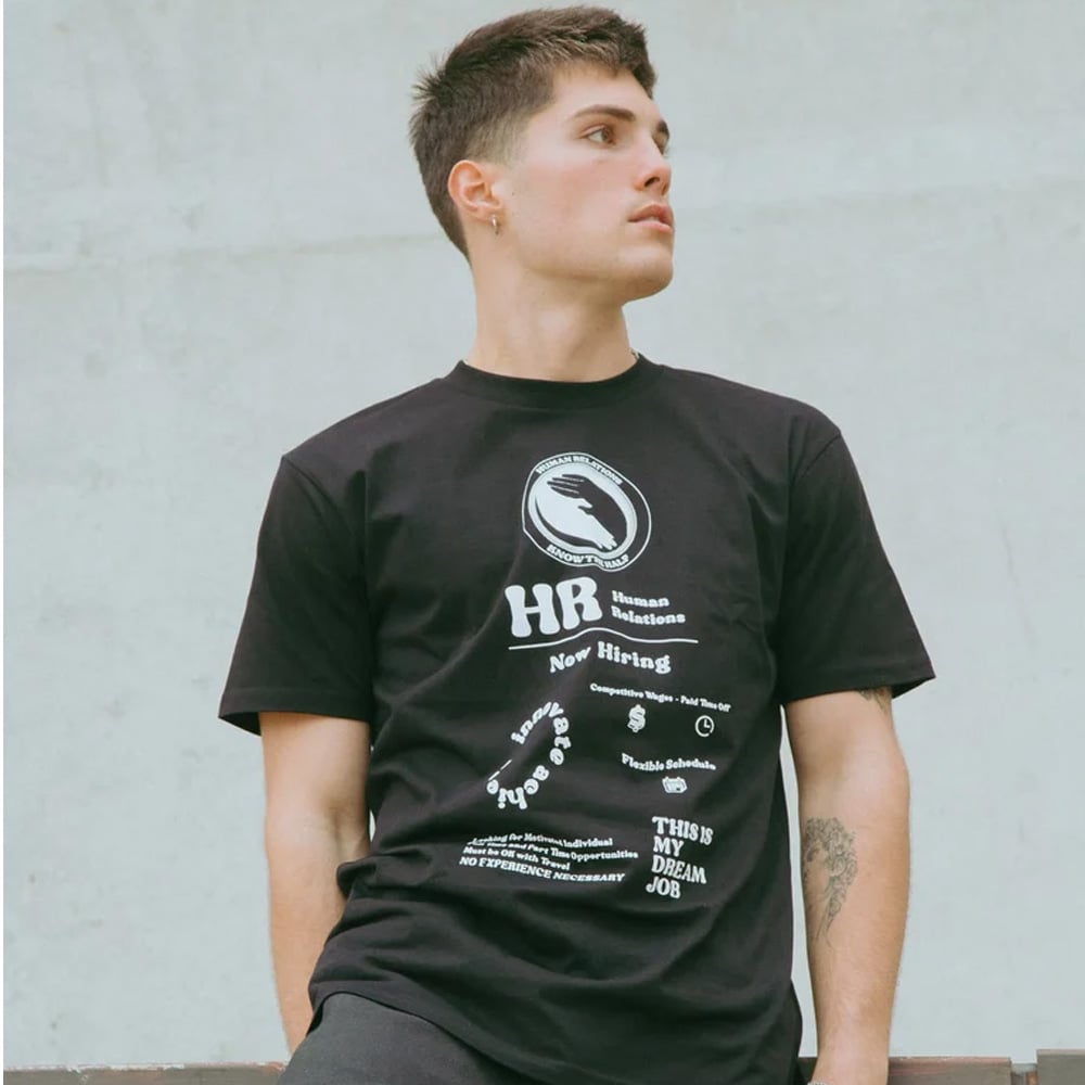 Human Relations T Shirt in Inkjet Black