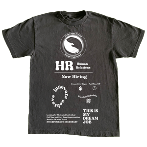 Human Relations T Shirt in Inkjet Black