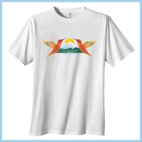 Image 1 of Tee Shirt Organic Cotton - Hummingbird Sunrise