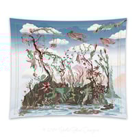 Image 1 of Cotton Tapestry - Hummingbird Queen