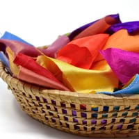Image 3 of Silky Satin Fabric Offcuts Mixed Colours