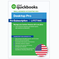 Quickbooks desktop Pro 2024 US Lifetime License