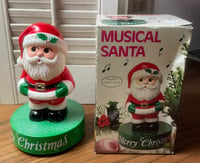 FUN Vintage Musical Santa