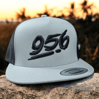Image 1 of 956 Grey & Black Cap