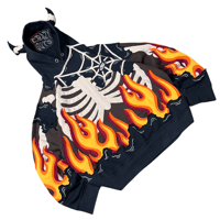 Image 1 of Burning spiderweb skeleton ( L )
