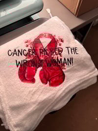 fleece blanket/breast cancer