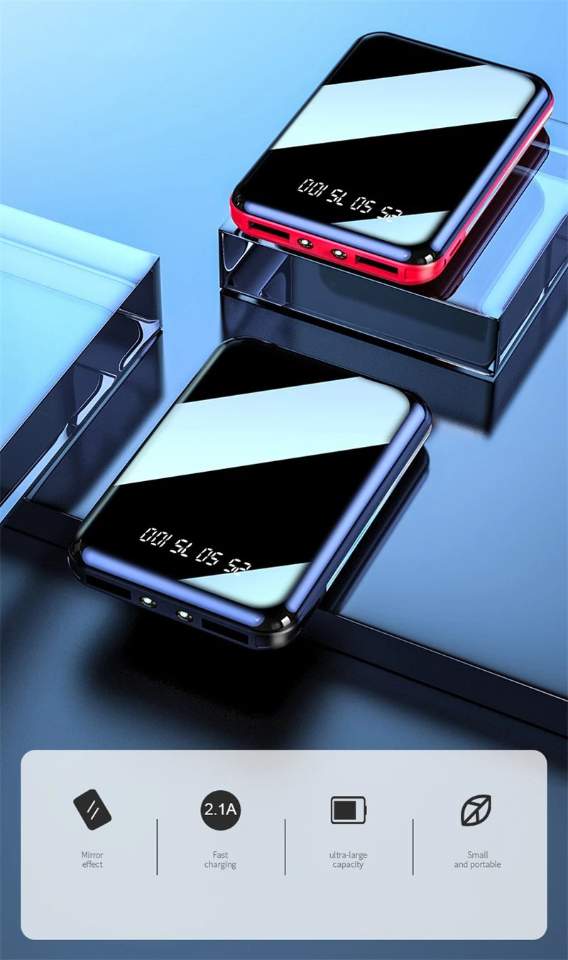 MSL 20000mAh Mini Power Bank - Fast Charging, Ultra-Compact Battery Pack for iPhone, Samsung & More