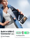 MSL 5000mAh Mini Power Bank - Built-in Cable, 20W Fast Charging, Ultra-Compact Charger