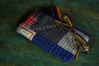 Image 1 of Patchwork Fabric Pencil case, Stationery Pouch, Zipper Pouch