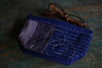 Image 3 of Slow Stitching Fabric Makeup Bag, Cosmetics Bag, Zipper Pouch, Fabric Basket