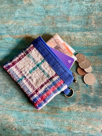Image 3 of Handmade Fabric Mini Wallet, Coin Purse, Card Pouch, Versatile Zipper Pouch