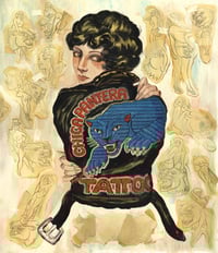 "Leather Jacket Chica Pantera" Print