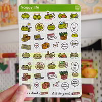 Image 1 of FROGGY LIFE STICKER SHEET
