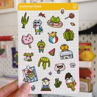 Image 1 of *new* SUMMERTIME STICKER SHEET