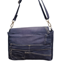 Image 4 of The Original Crossbody Tote : SPECIAL EDITION INDIGO BLACK