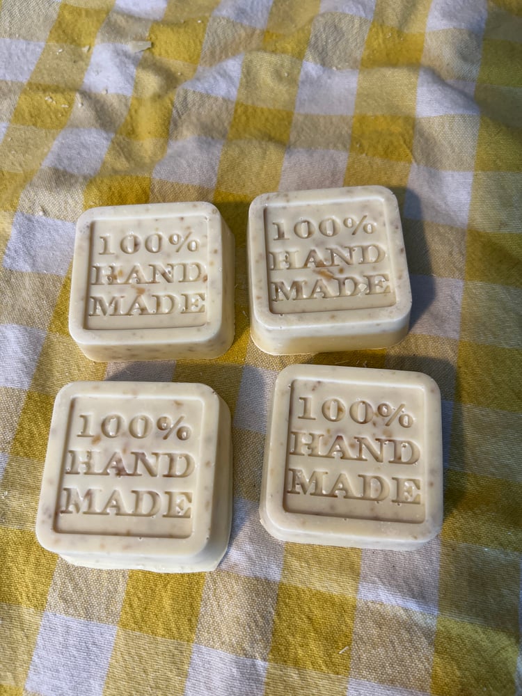 Image of 100% HAND MADE raw goat milk soaps