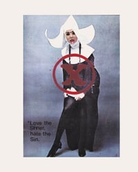 Image 1 of LOVE THE SINNER, HATE THE SIN - Original Mixed Media Artwork