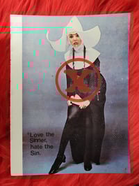 Image 2 of LOVE THE SINNER, HATE THE SIN - Original Mixed Media Artwork
