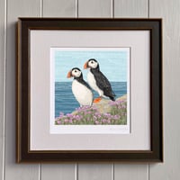 Image 3 of HAND DRAWN PUFFIN SIGNED PRINT