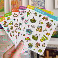 Image 3 of *new* GARDEN PARTY STICKER SHEET
