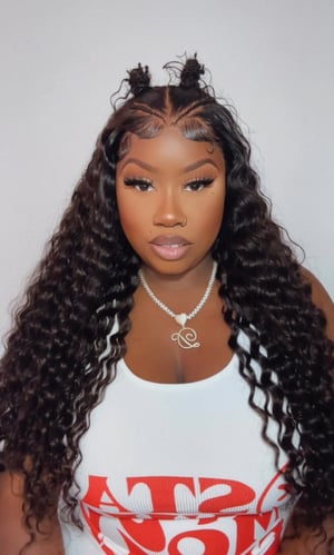 Image of 13x4 Deep Wave Lace Front Wig in 28”