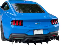 Image 1 of 2024+ Ford  Mustang GT HDPE Rear  Diffuser V3 and  EcoBoost Quad  Active Exhaust