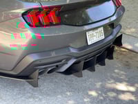 Image 3 of 2024+ Ford  Mustang GT HDPE Rear  Diffuser V3 and  EcoBoost Quad  Active Exhaust