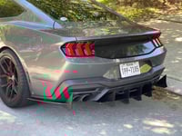 Image 4 of 2024+ Ford  Mustang GT HDPE Rear  Diffuser V3 and  EcoBoost Quad  Active Exhaust