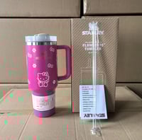 Image 1 of Hello Kitty X Stanley™️ “Fuchsia Bow” | 40 Oz. FlowState Quencher