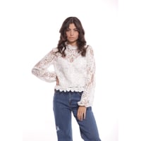 BLUSA ENCAJE BLANCA 