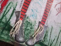 Image 14 of Handmade Doll abstract Collage with mix media. Original hand painted. Haunted doll. Gothic doll. 