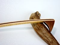 Image 6 of Handcrafted Mini Wooden Backscratcher made of Tiger Maple and accented with Walnut, Unique Gift