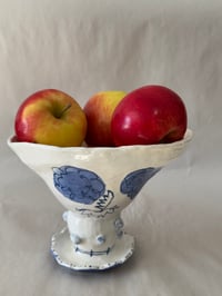 Image 1 of Clay: Donkeys in Cloud Bowl/Vase