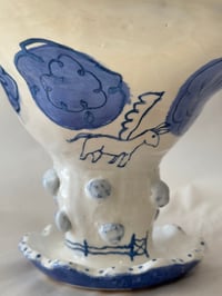 Image 10 of Clay: Donkeys in Cloud Bowl/Vase