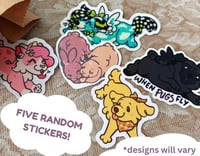 Image 1 of CLEARANCE - pack of 5 stickers