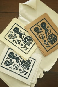 little discoveries lino cut