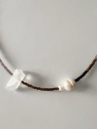 Image 3 of Collier "Orée" quartz, perles et billes de verre