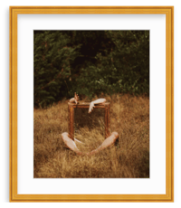 "So You Can Be Comfortable" Limited Fine Art Print on Archival Matte Paper, Basic Gold Frame