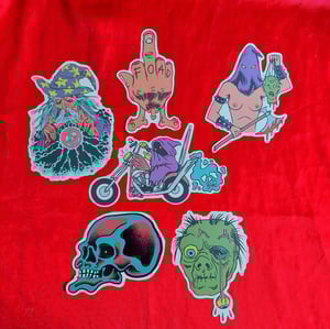 Psychedelic Visions of Death and Sex Sticker Pack